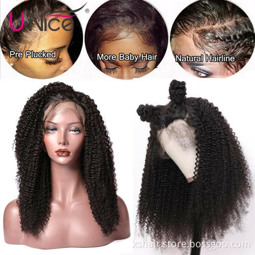 Factory bulk unprocessed raw virgin kinky curly human hair bundles with frontal and closure kinky curly hair
